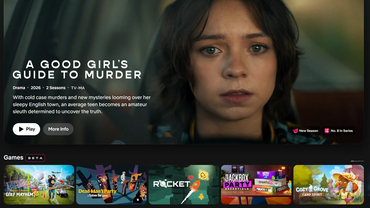 Netflix testa nova interface no site com visual inspirado na TV