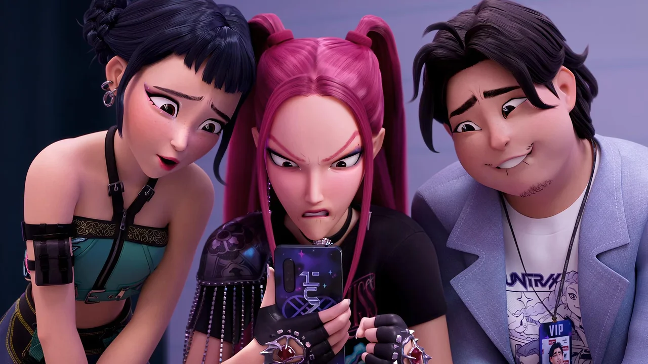 kpop: demon hunters bate recorde e fica 1 ano seguido no top 10 da Netflix